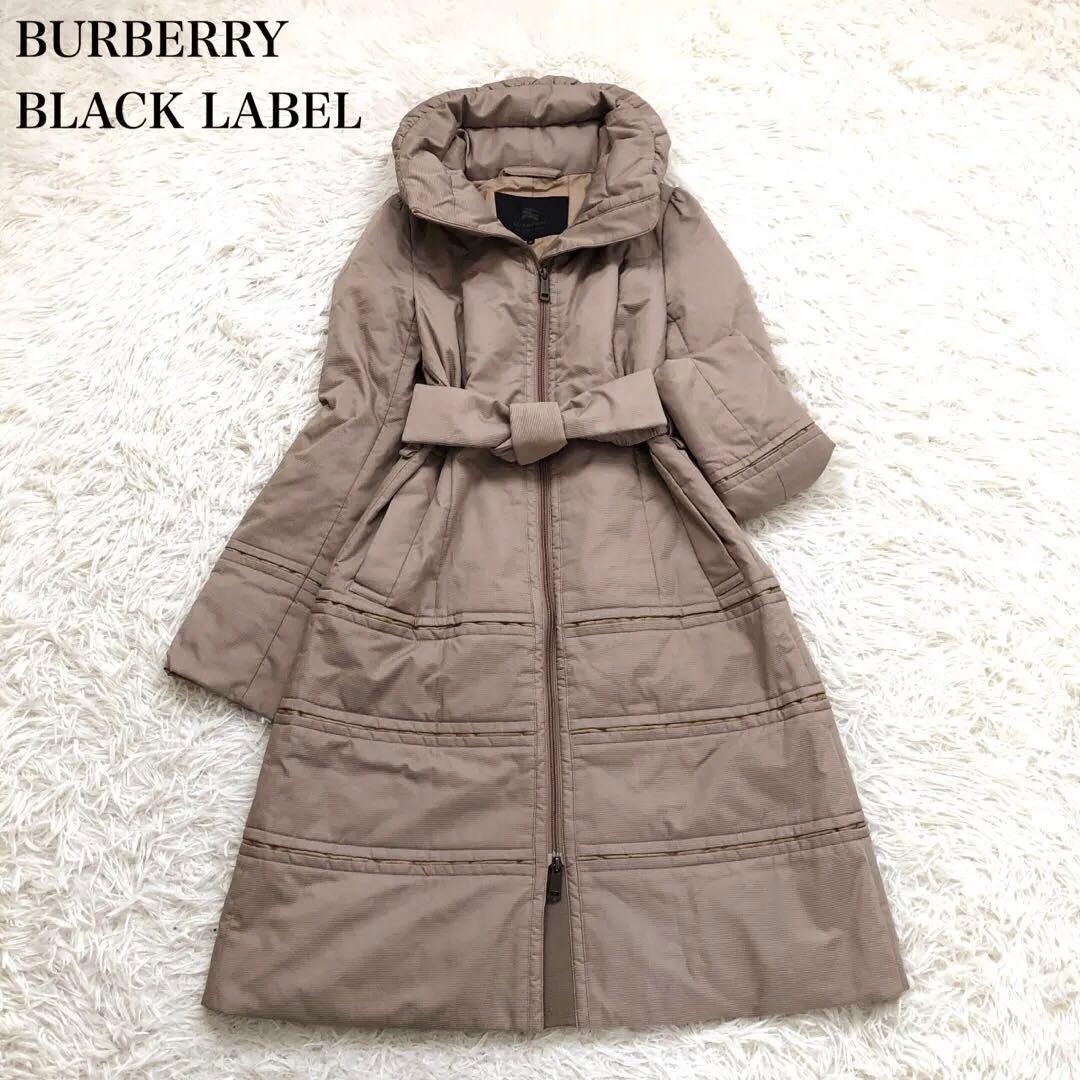 希少✨リボンベルト バーバリーブラックレーベル ダウンコート 2way ロング