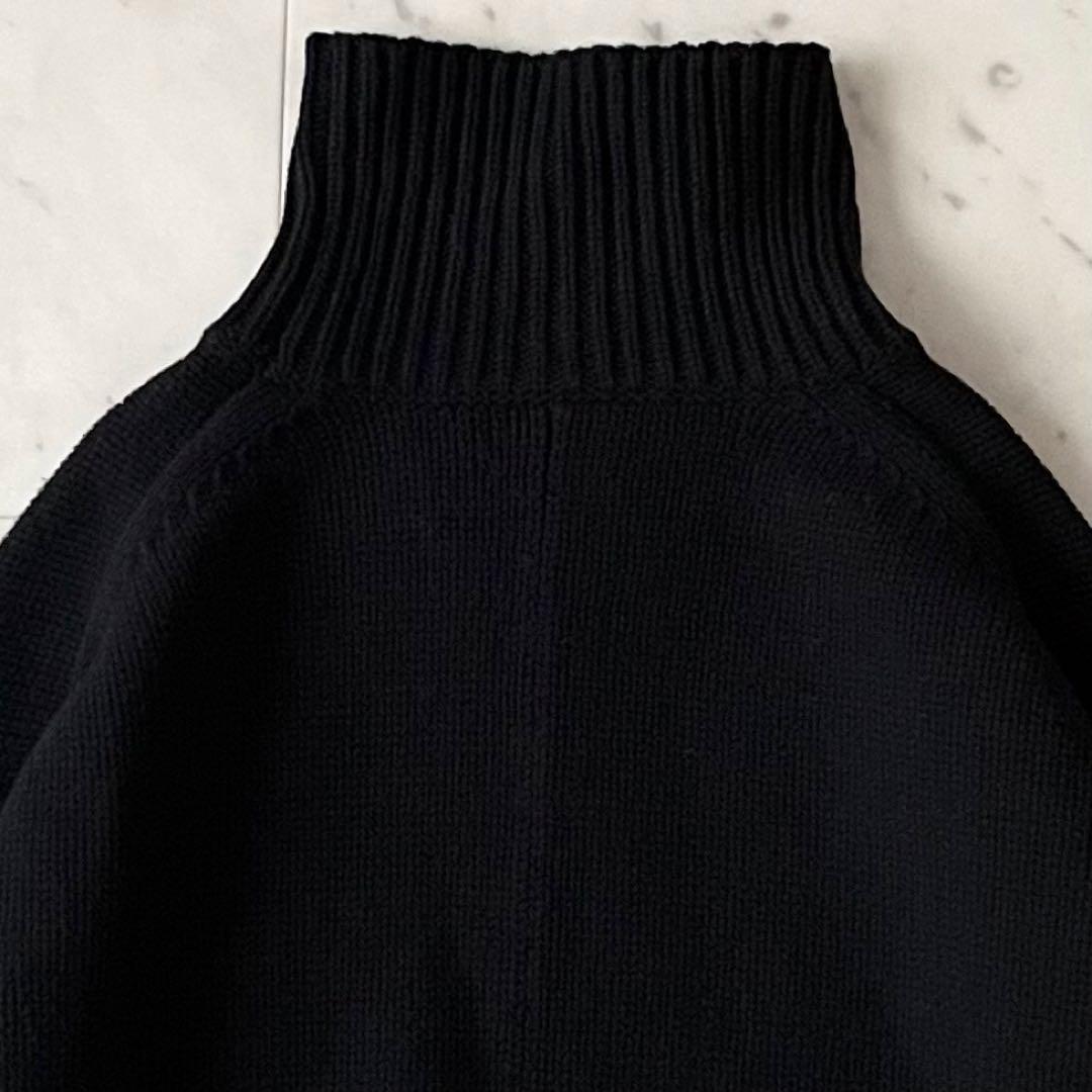 美品＊マディソンブルー ウールハイネックニット サイズ00 ブラック黒 長袖