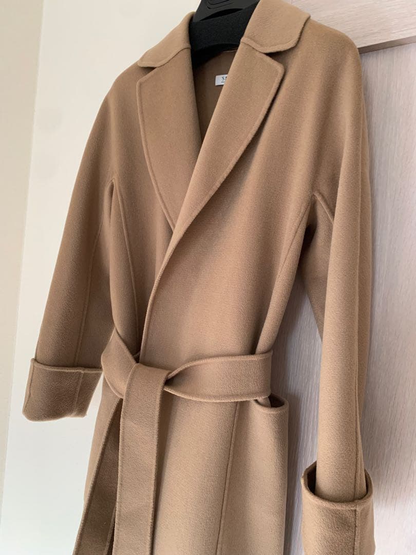 近年　Sマックスマーラ　ダブルフェイス　クチートアマーノ　キャメル　コート