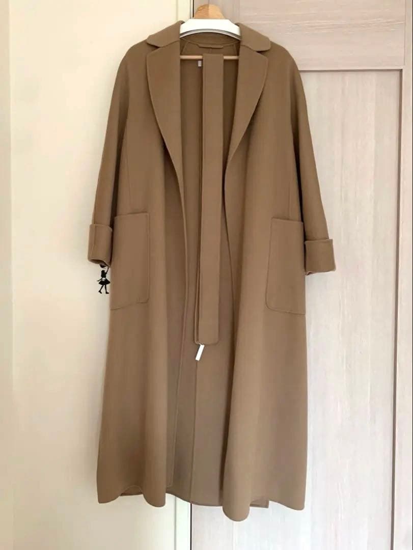 近年　Sマックスマーラ　ダブルフェイス　クチートアマーノ　キャメル　コート