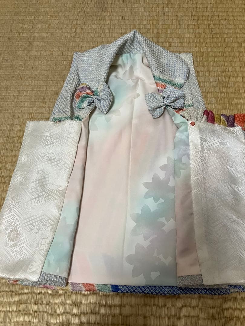 藤娘きぬたや　正絹　総絞り被布　髪飾り　Ｂ