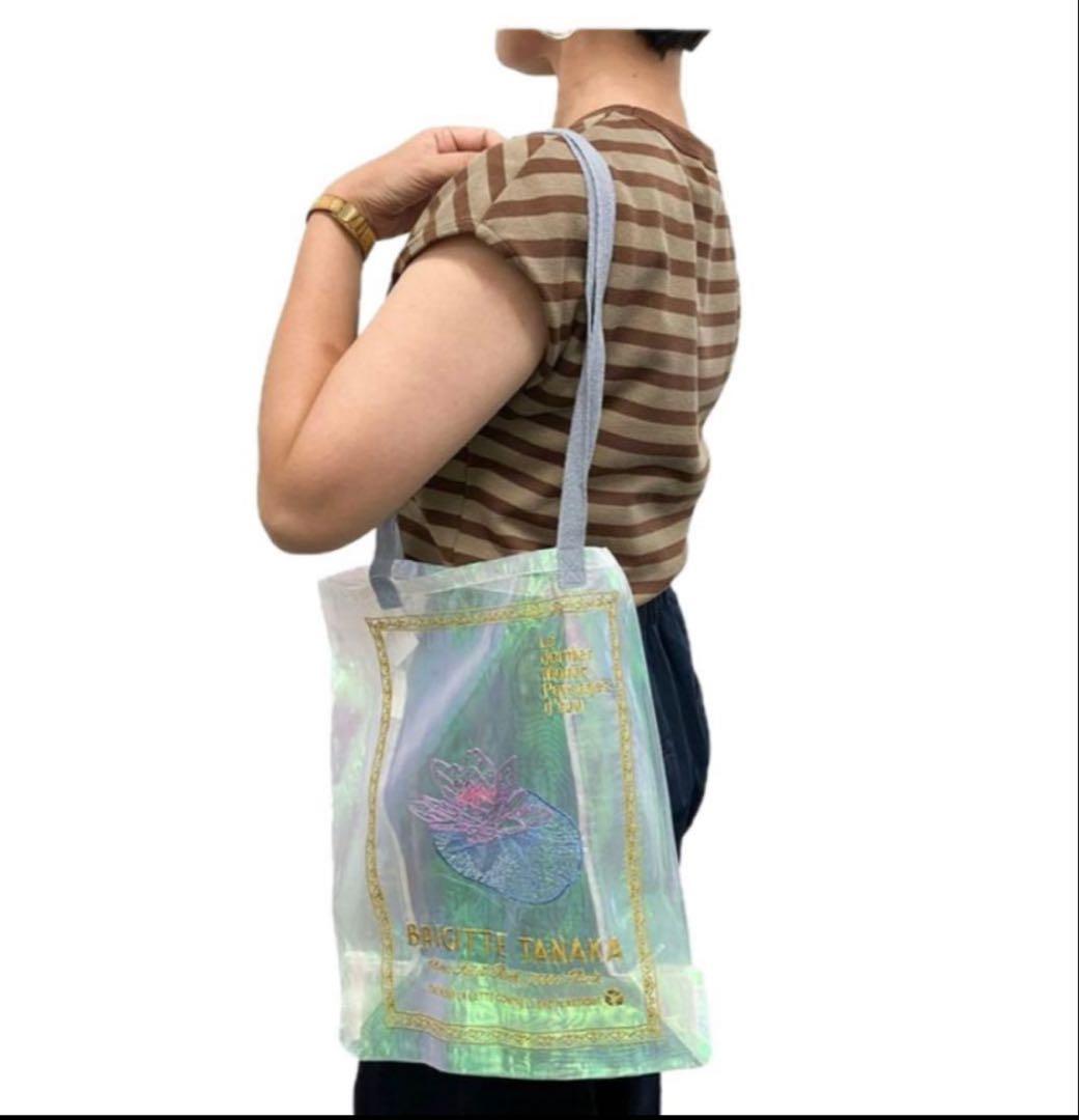 モネ 睡蓮のとき オーガンジー刺繍バッグ