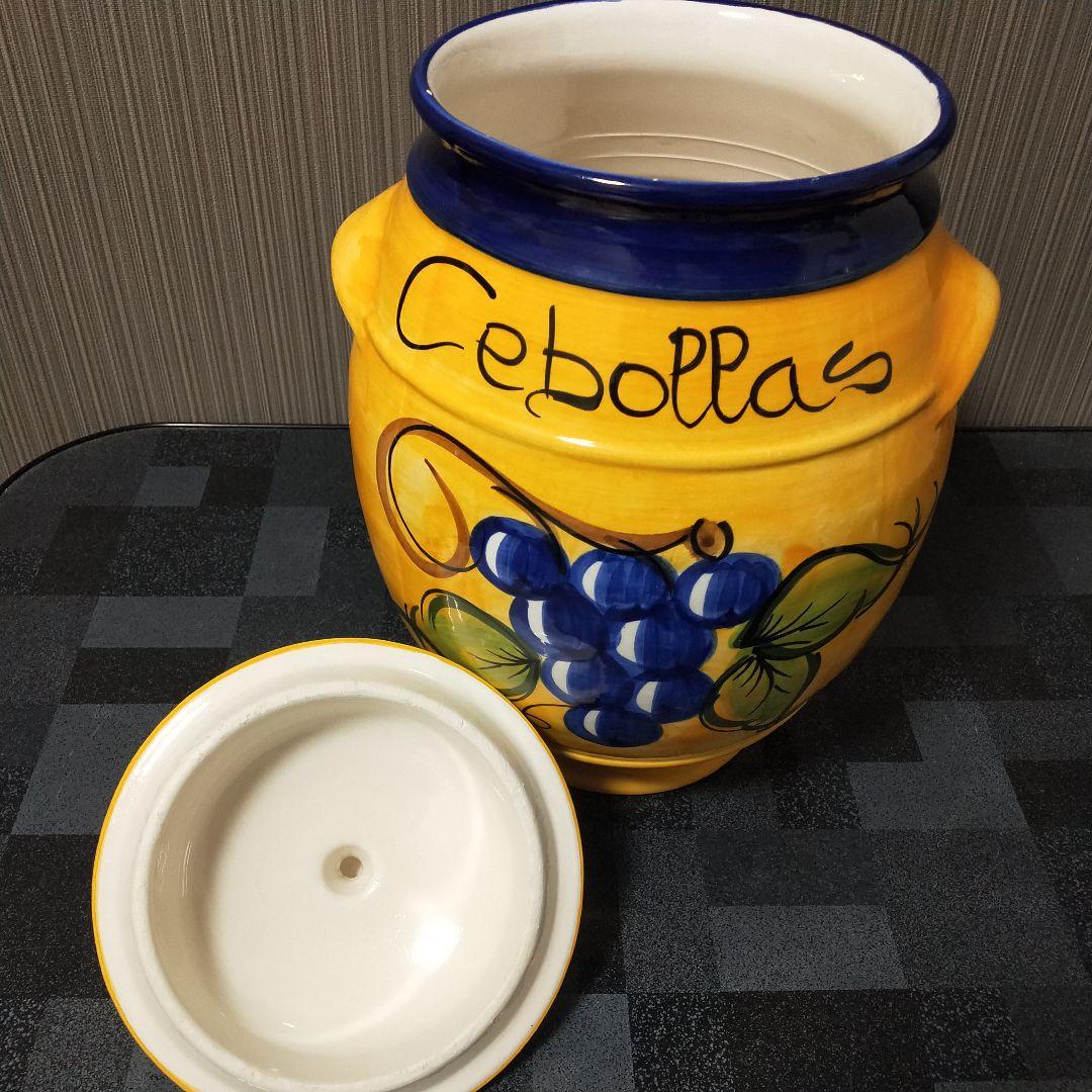 送料込み⭐︎スペイン　ベジタブルポット　陶器