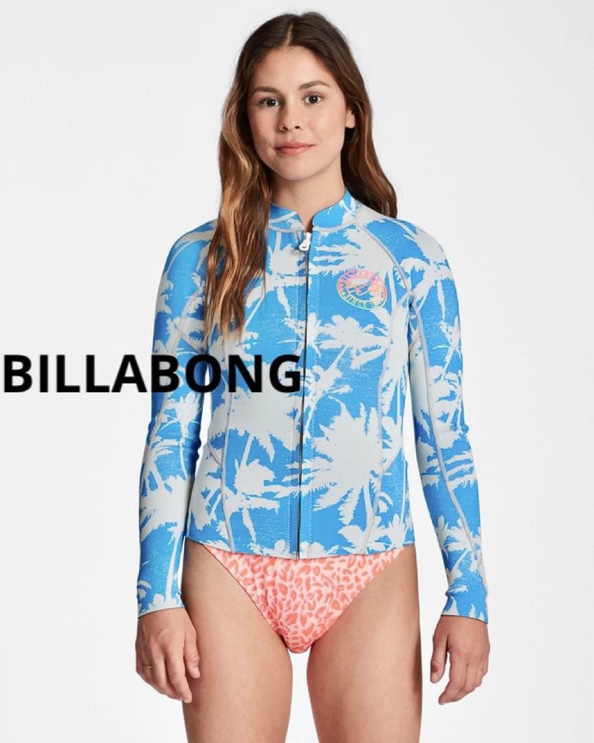 新品 ビラボン レディース 長袖タッパー フロントジップ ウェットスーツ