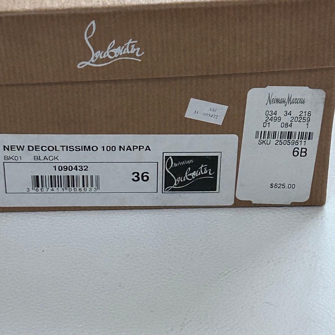 美品✨クリスチャンルブタン NEW DECOLTISSIMO 100 ブラック