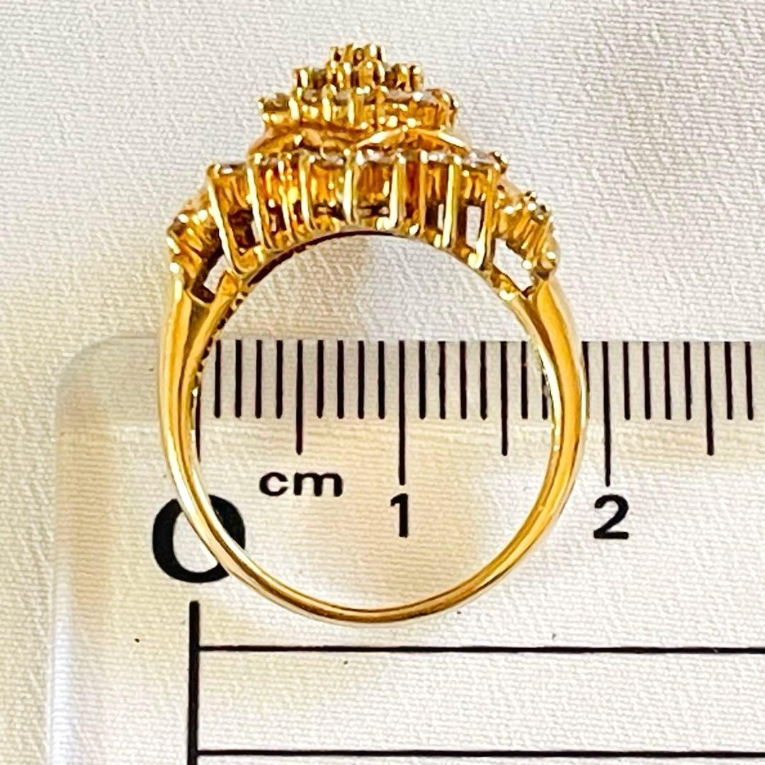 K18 ダイヤモンドリング 1.19ct 約8g ヴィンテージ レトロ 指輪