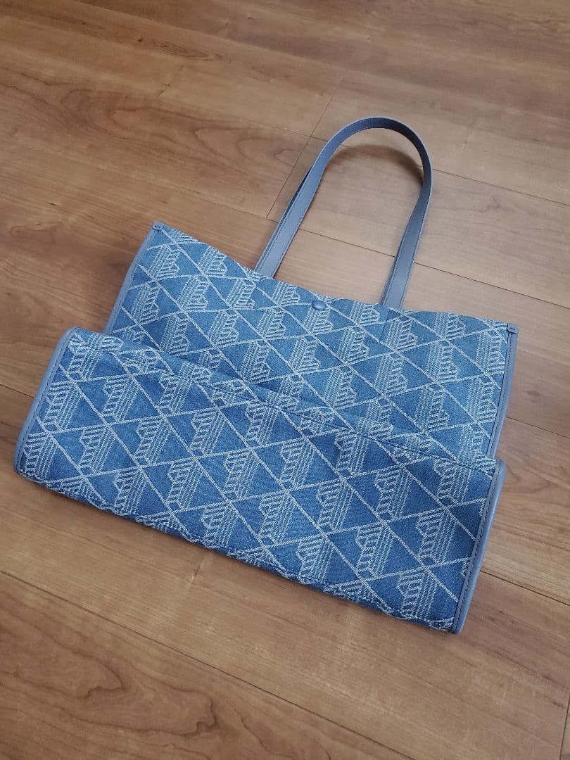 LACOSTE ヘリテージジャカードデニムトート