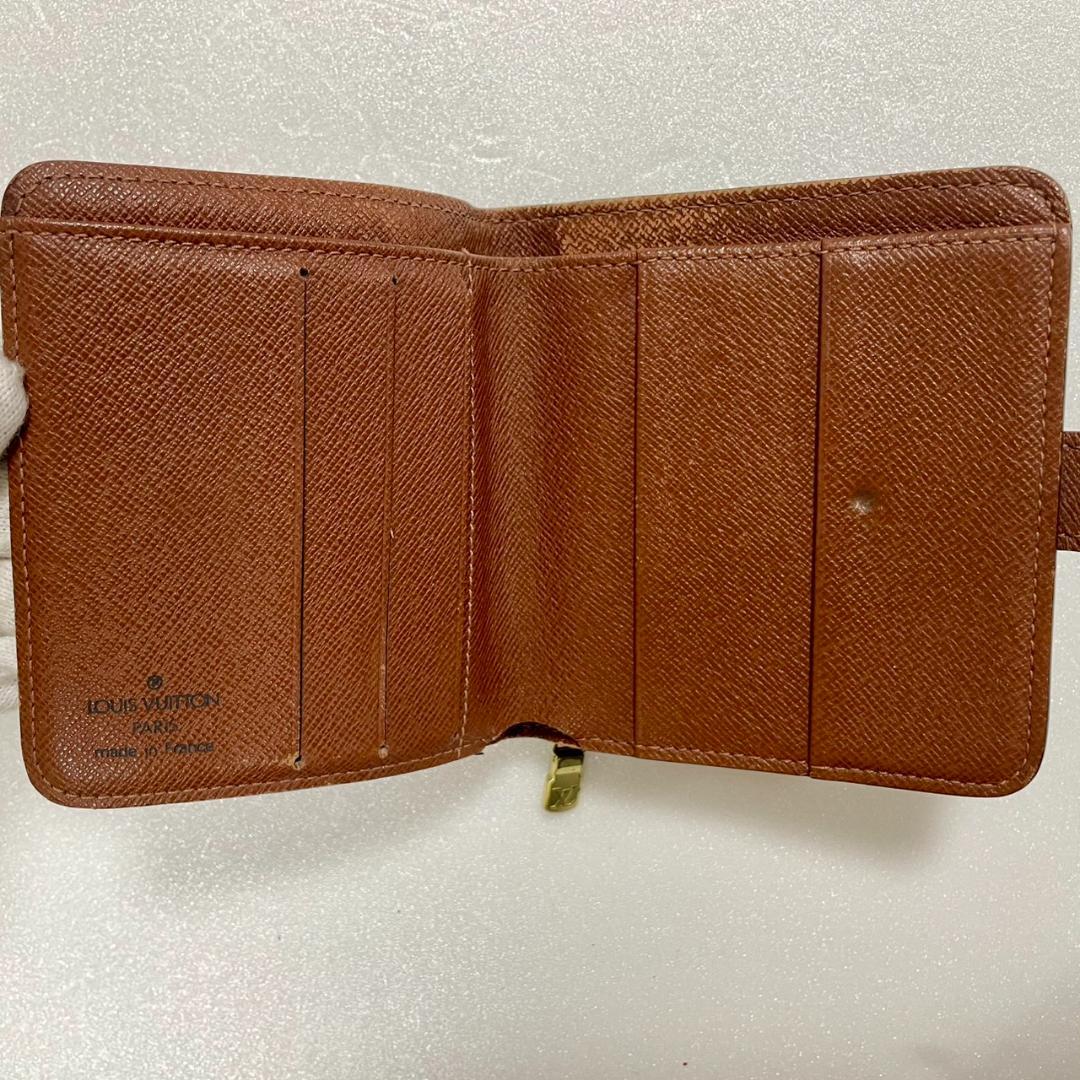Louis Vuitton ルイヴィトン モノグラム 二つ折り コンパクトジップ