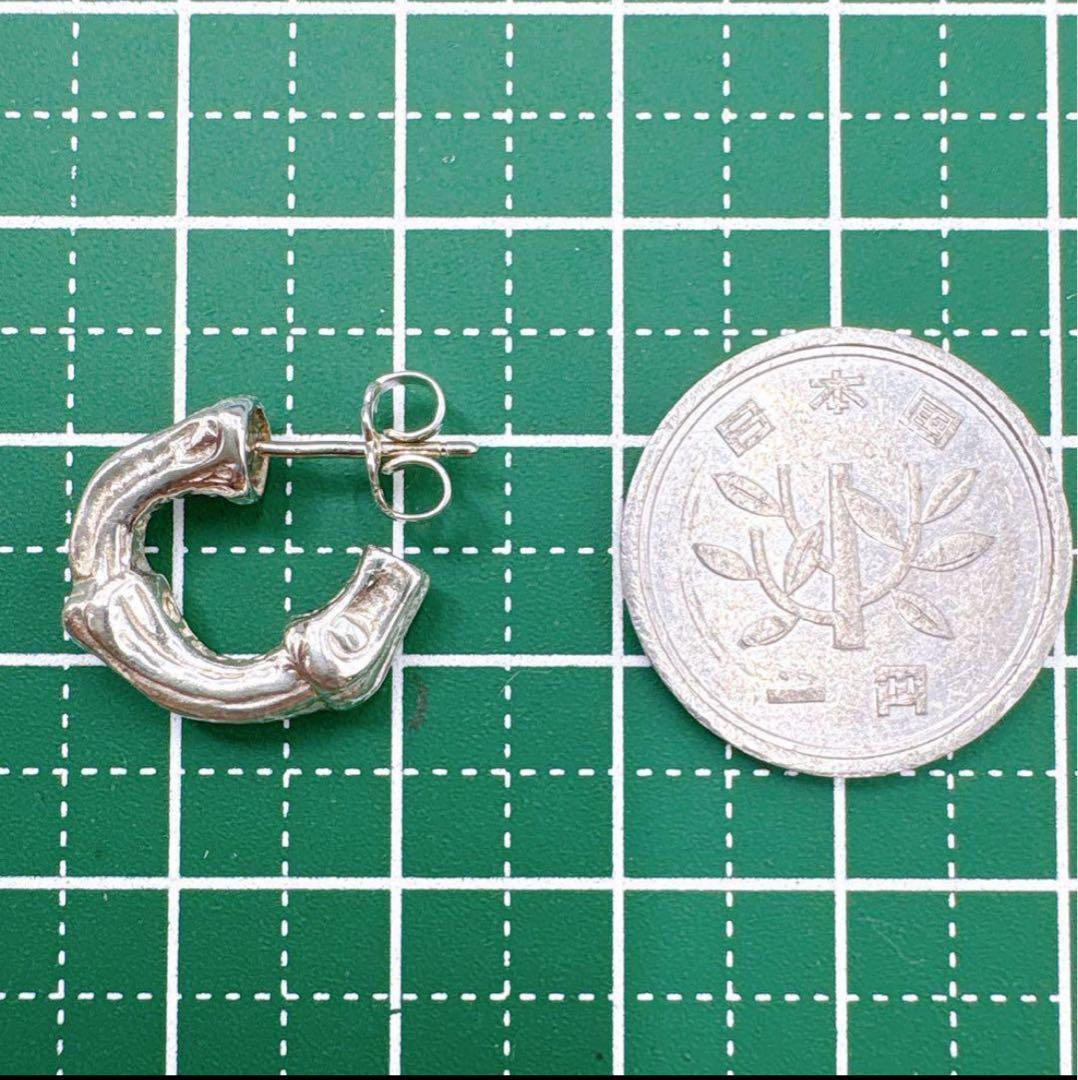 美品 オールドティファニー バンブー 片耳 ピアス シルバー925