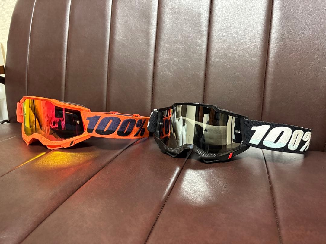 SHOEI VFX-WR マットブラックLサイズ　100%ゴーグル２個セット