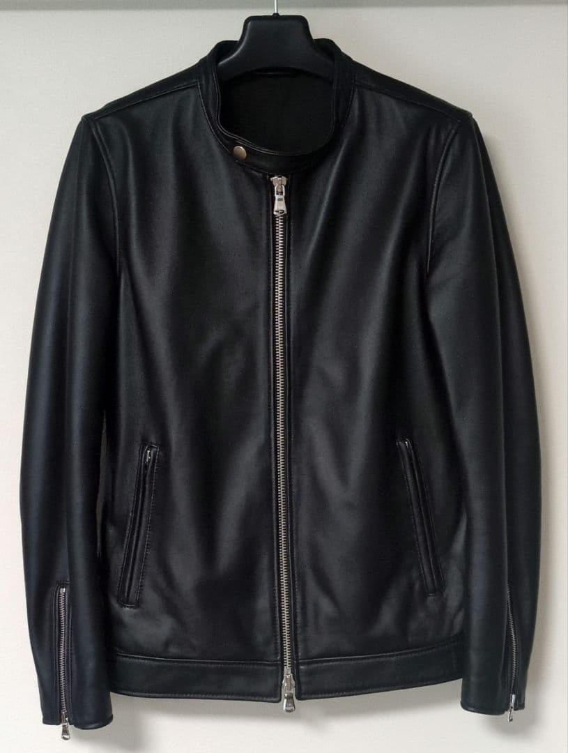 【Magine】シングルライダースジャケット BLACK 46