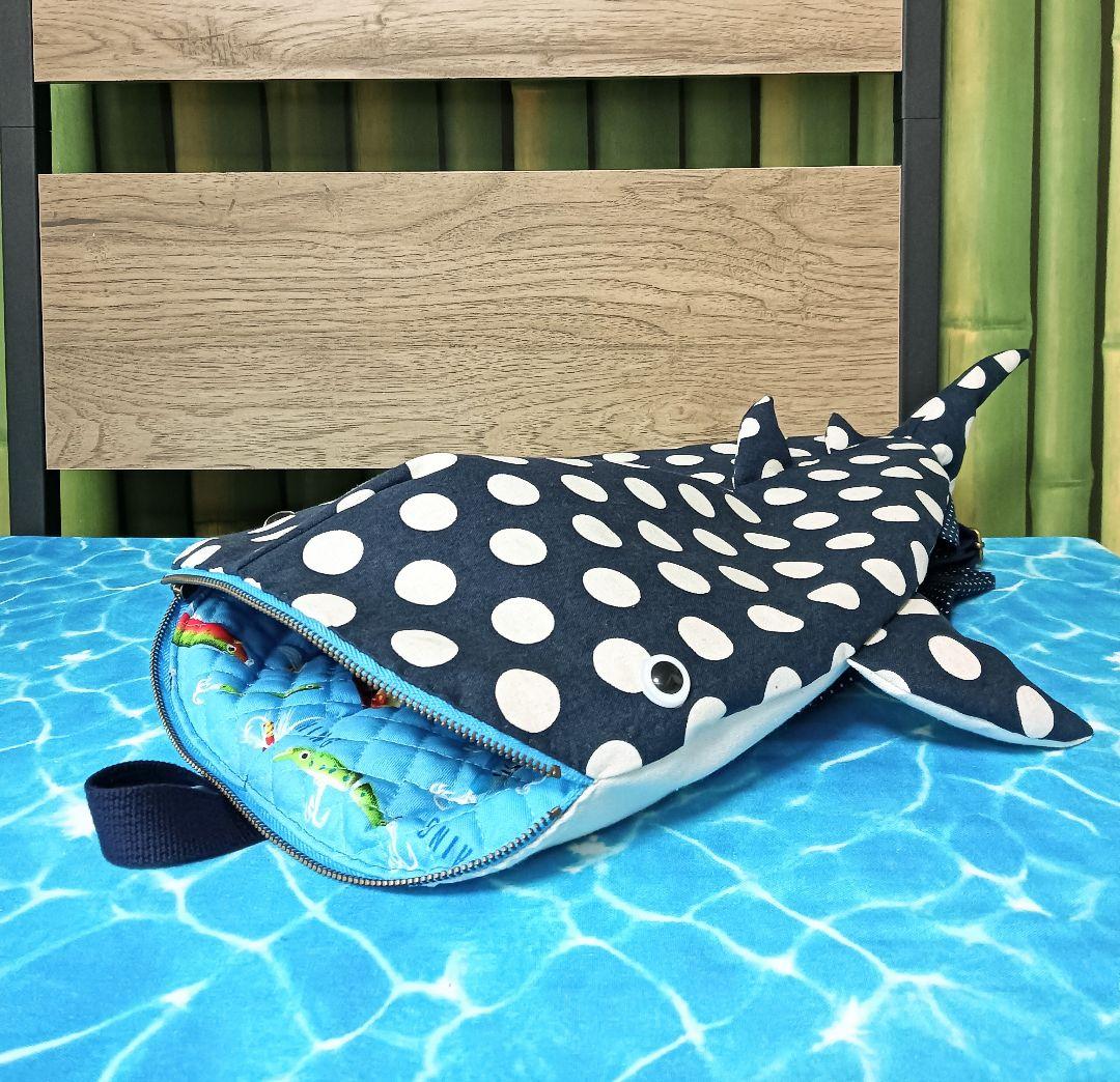 ジンベイザメ　リュックサック　　ハンドメイド　鮫