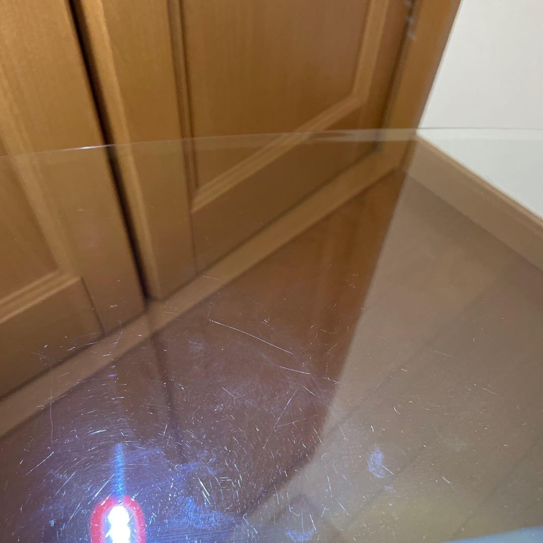 ガラステーブル　楕円テーブル　家具　インテリア