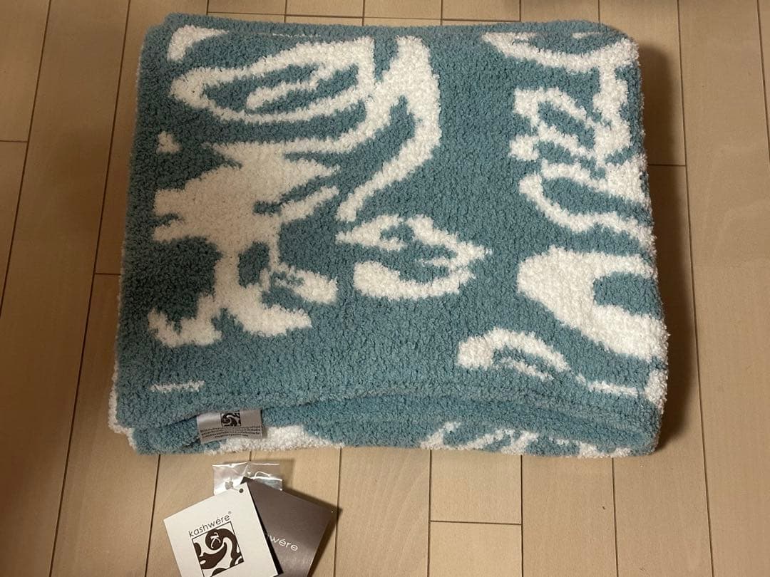【新品未使用】kashwére カシウエア ブランケット ダマスク柄