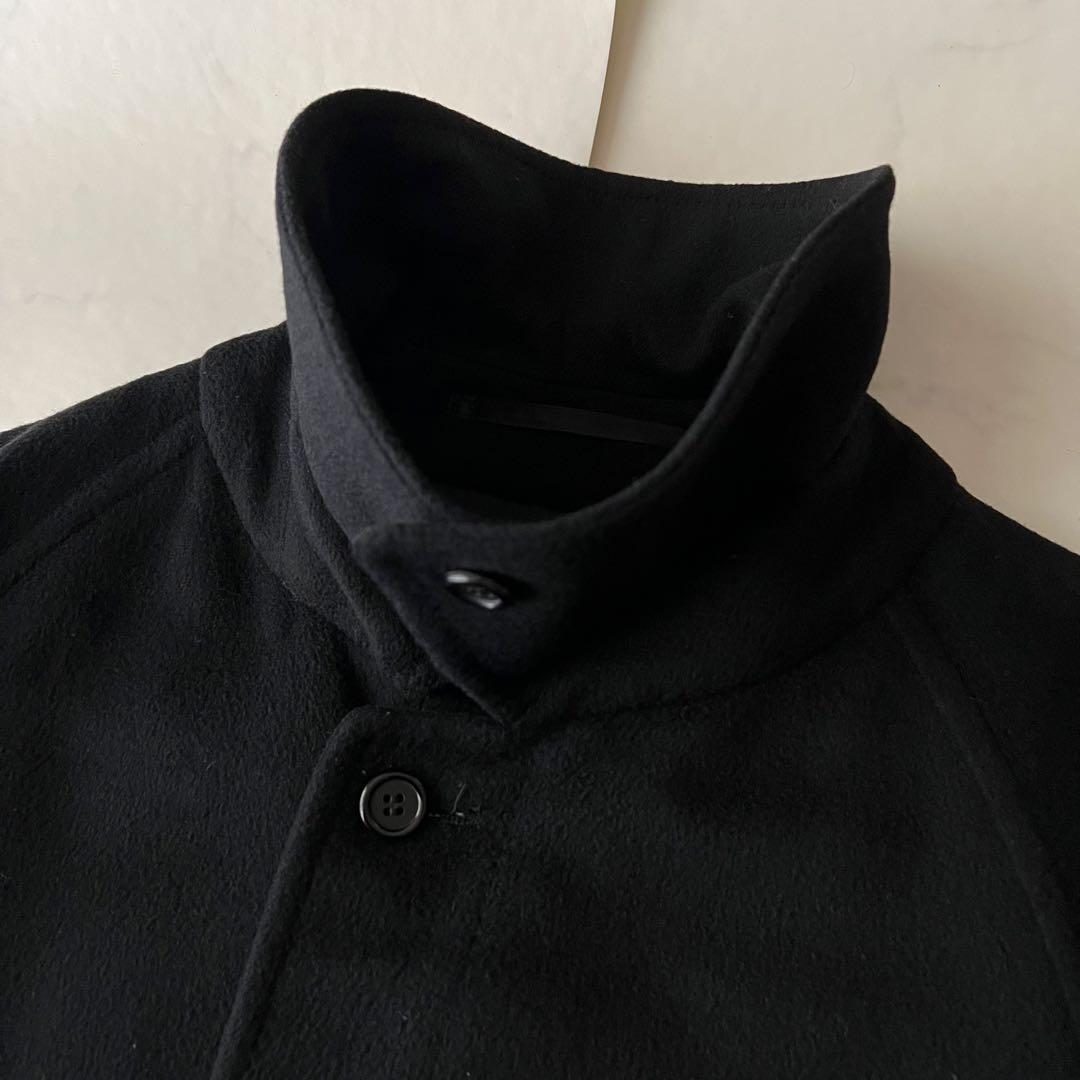 バーバリー カシミヤ100% バルマカンコート イングランド製 ダークネイビー