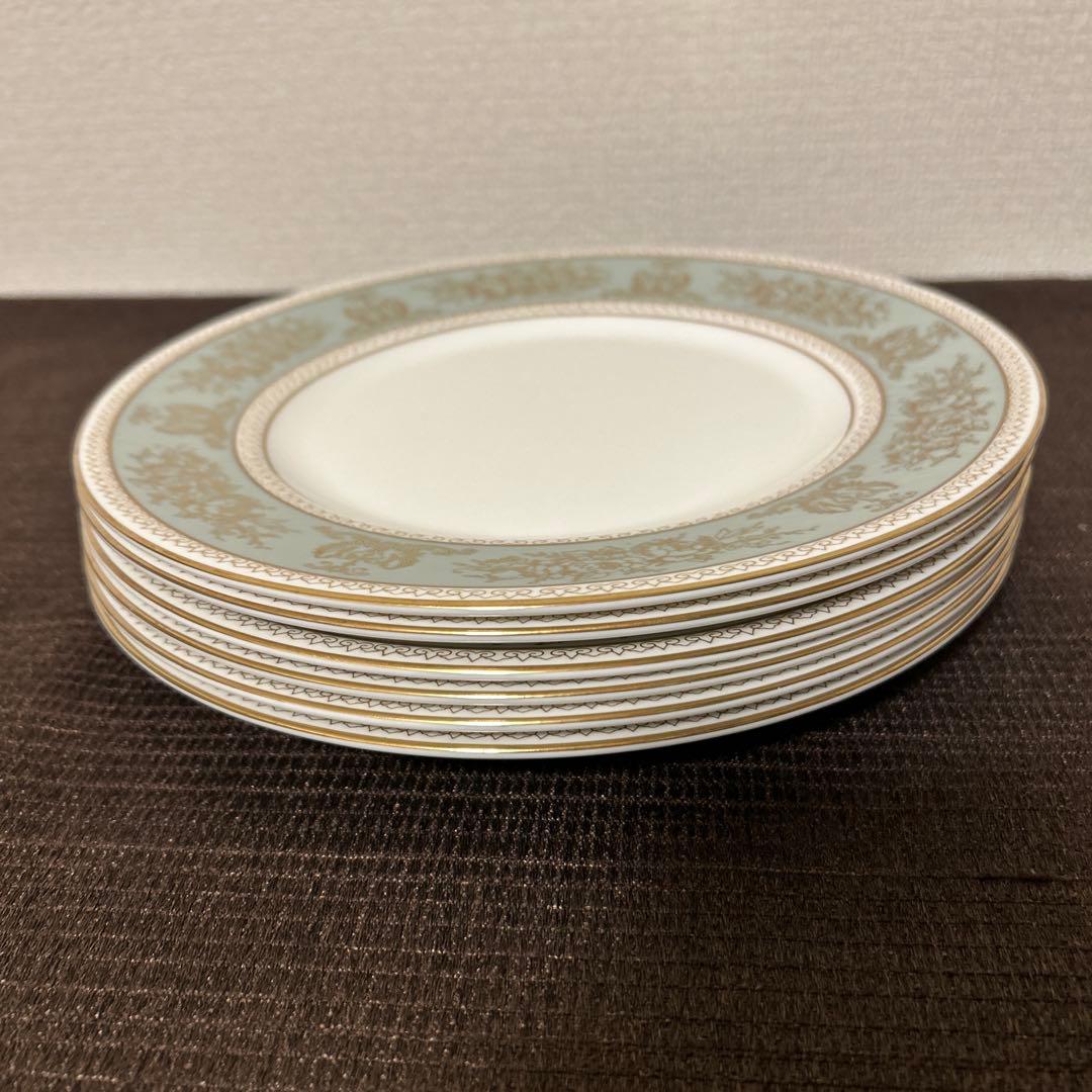 ウェッジウッド　コロンビア　セージグリーン　ディナープレート　22.5cm