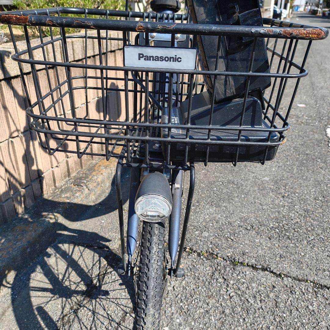 電動アシスト自転車 シティタイプ グレー 前バスケット付き