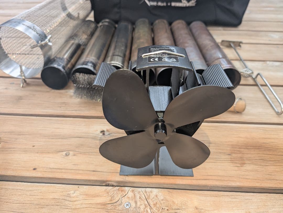 ウッドストーブ　サイドビュー　旧Mサイズ　テンマク　薪ストーブ