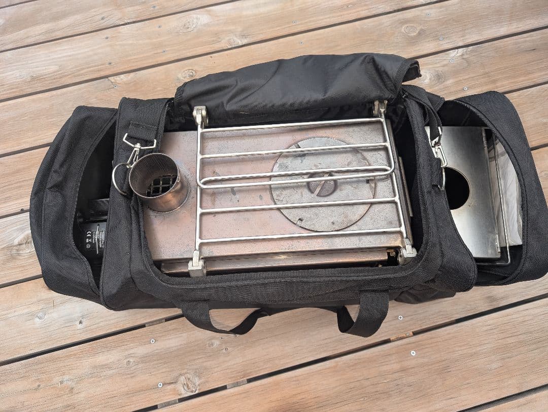 ウッドストーブ　サイドビュー　旧Mサイズ　テンマク　薪ストーブ