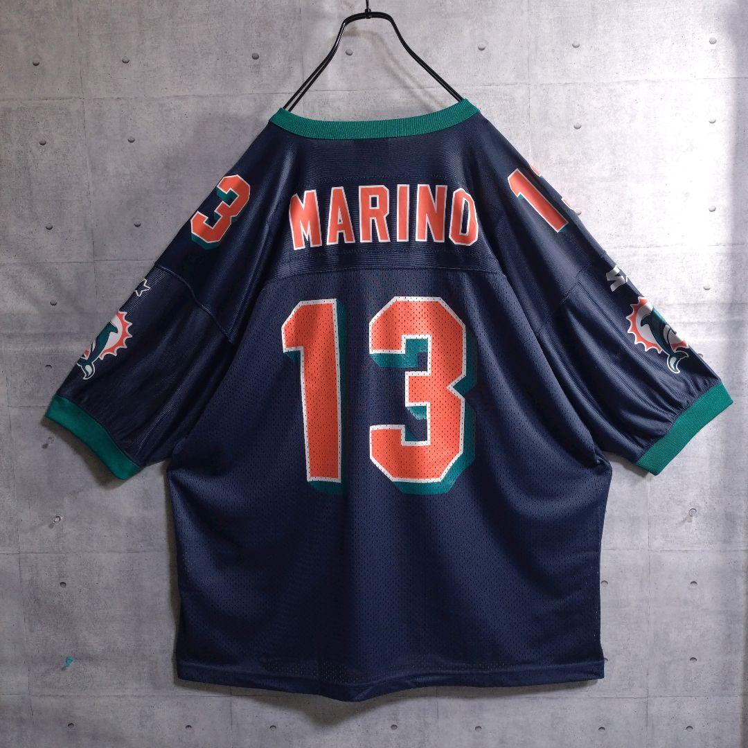 スターター★NFL ドルフィンズ ゲームシャツ 永久欠番 ダン・マリーノ 2XL