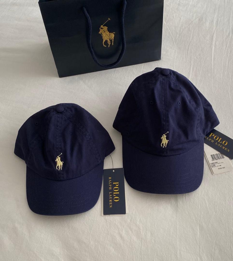 POLO RALPH LAUREN 刺繍ロゴ キャップ ネイビー