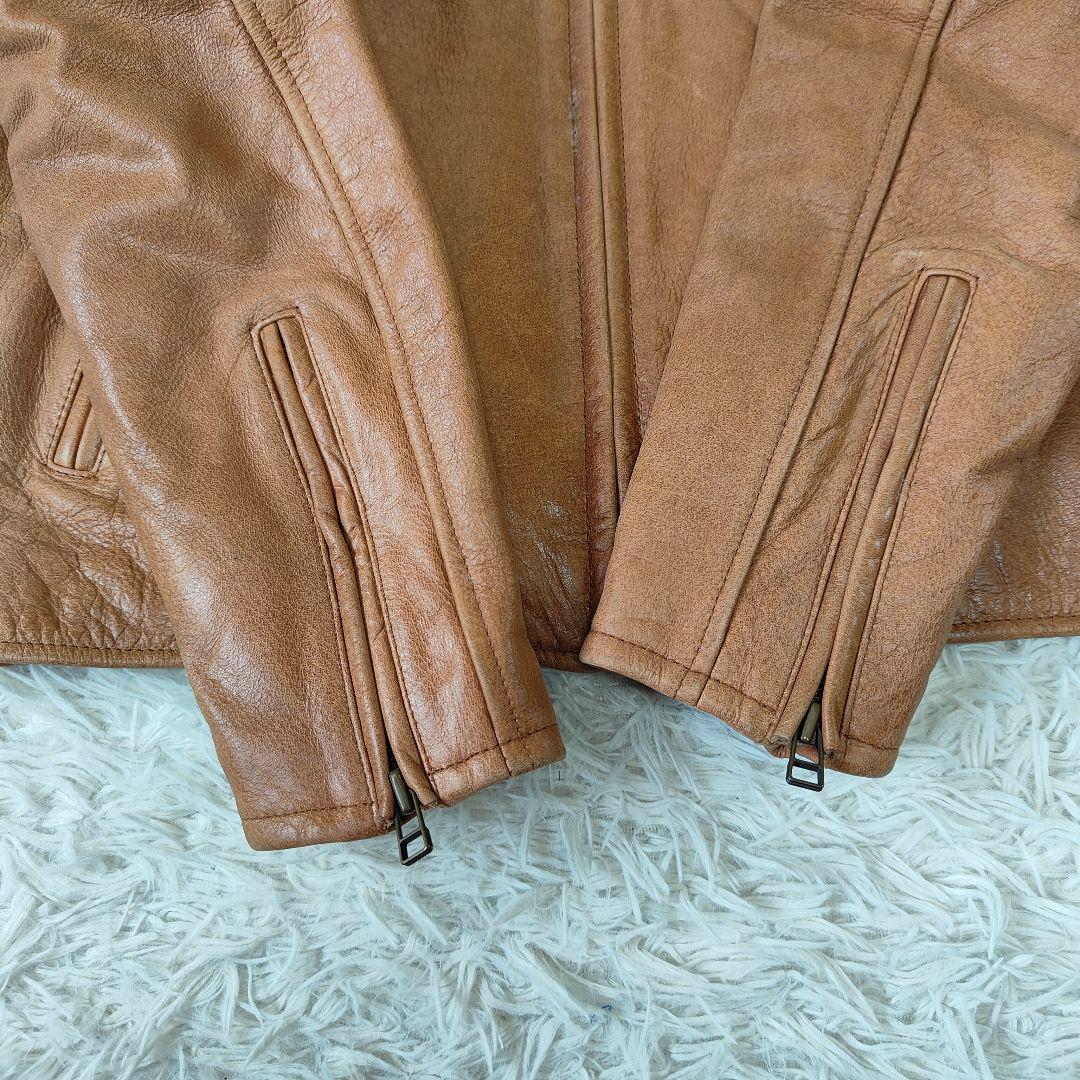 Wind Armor ウインドドアーマー レザージャケット LL　キャメル