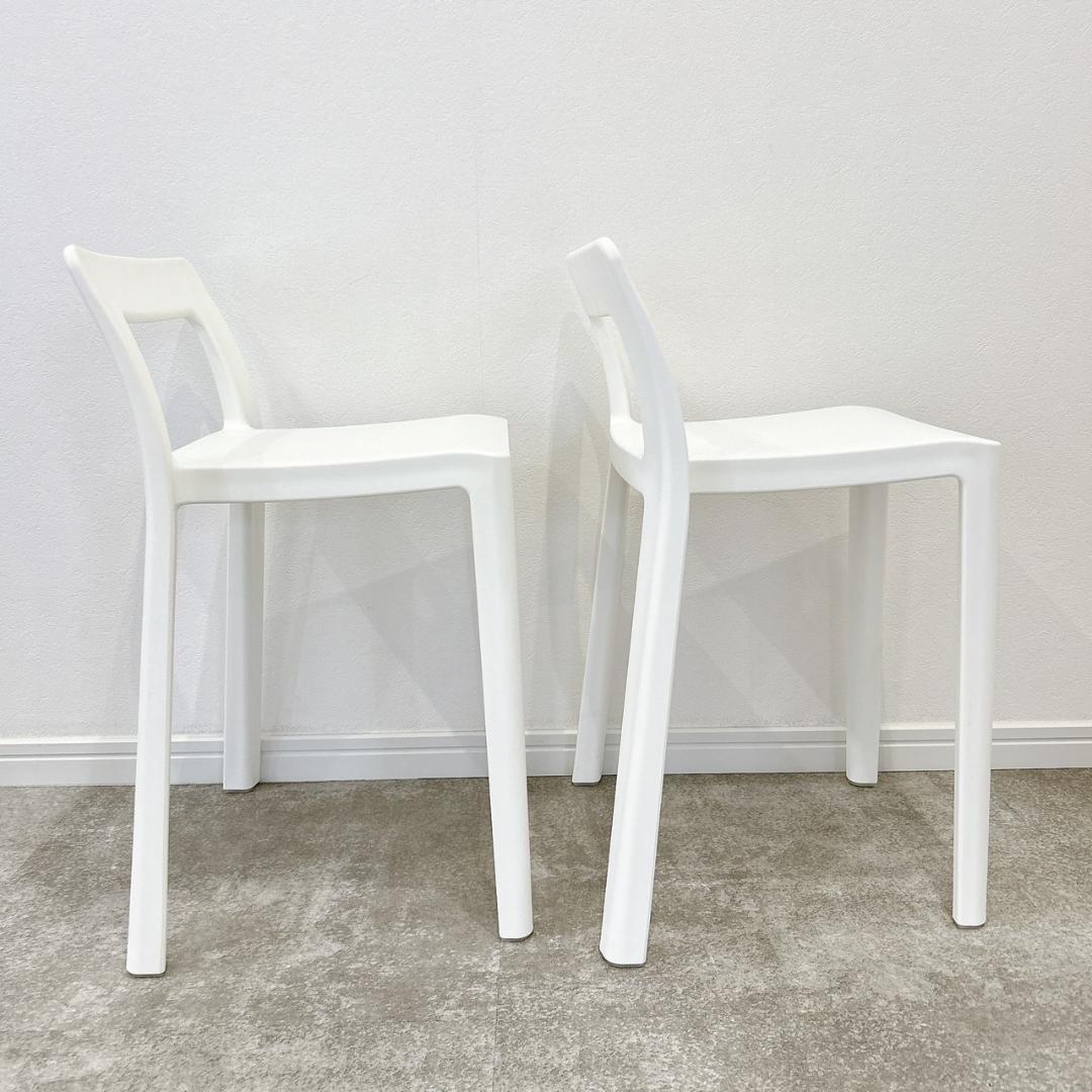 【美品】 ENOTS ミニマルチェア 2脚セット ホワイト 岩谷マテリアル