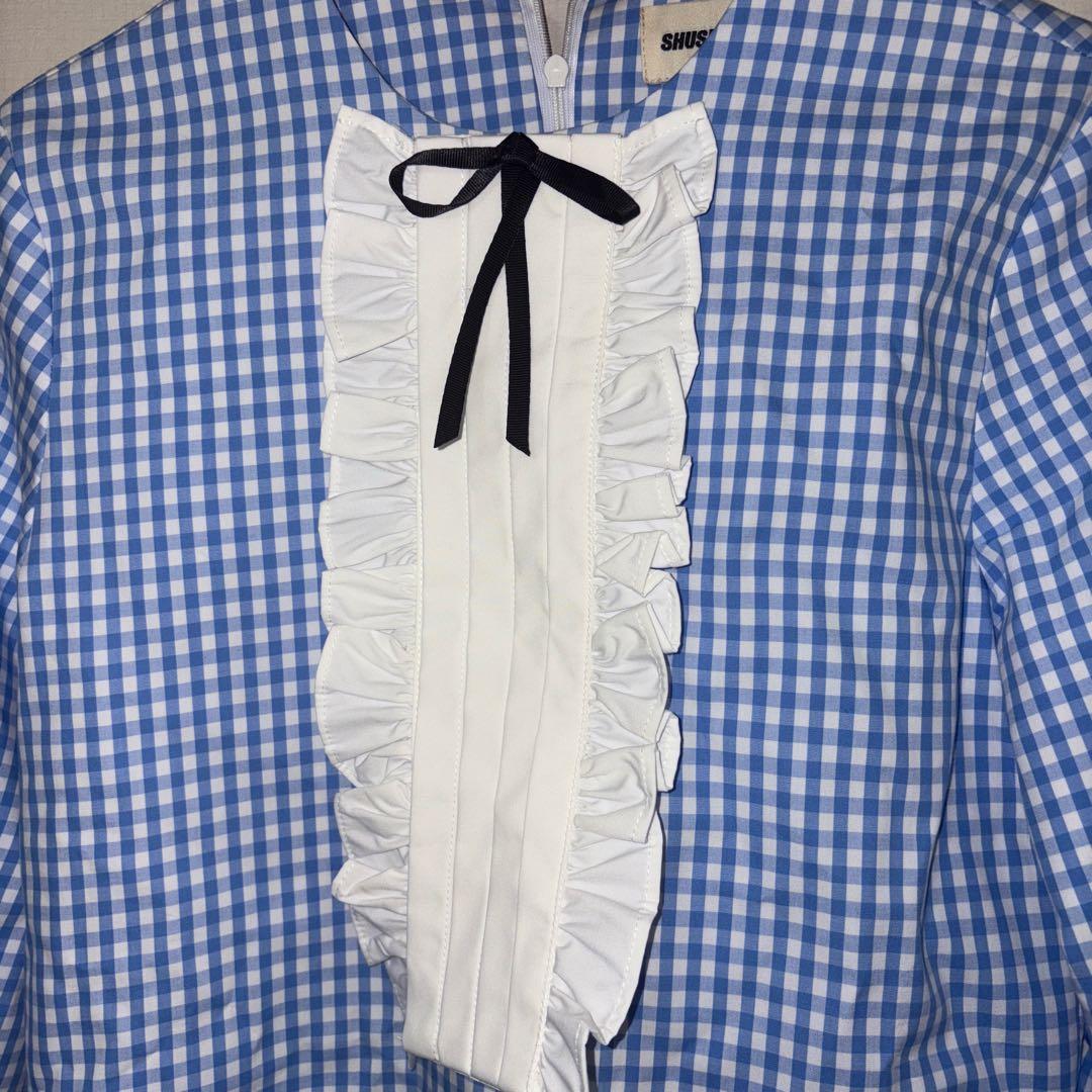 SHUSHU/TONG ブルー　ミニスカート