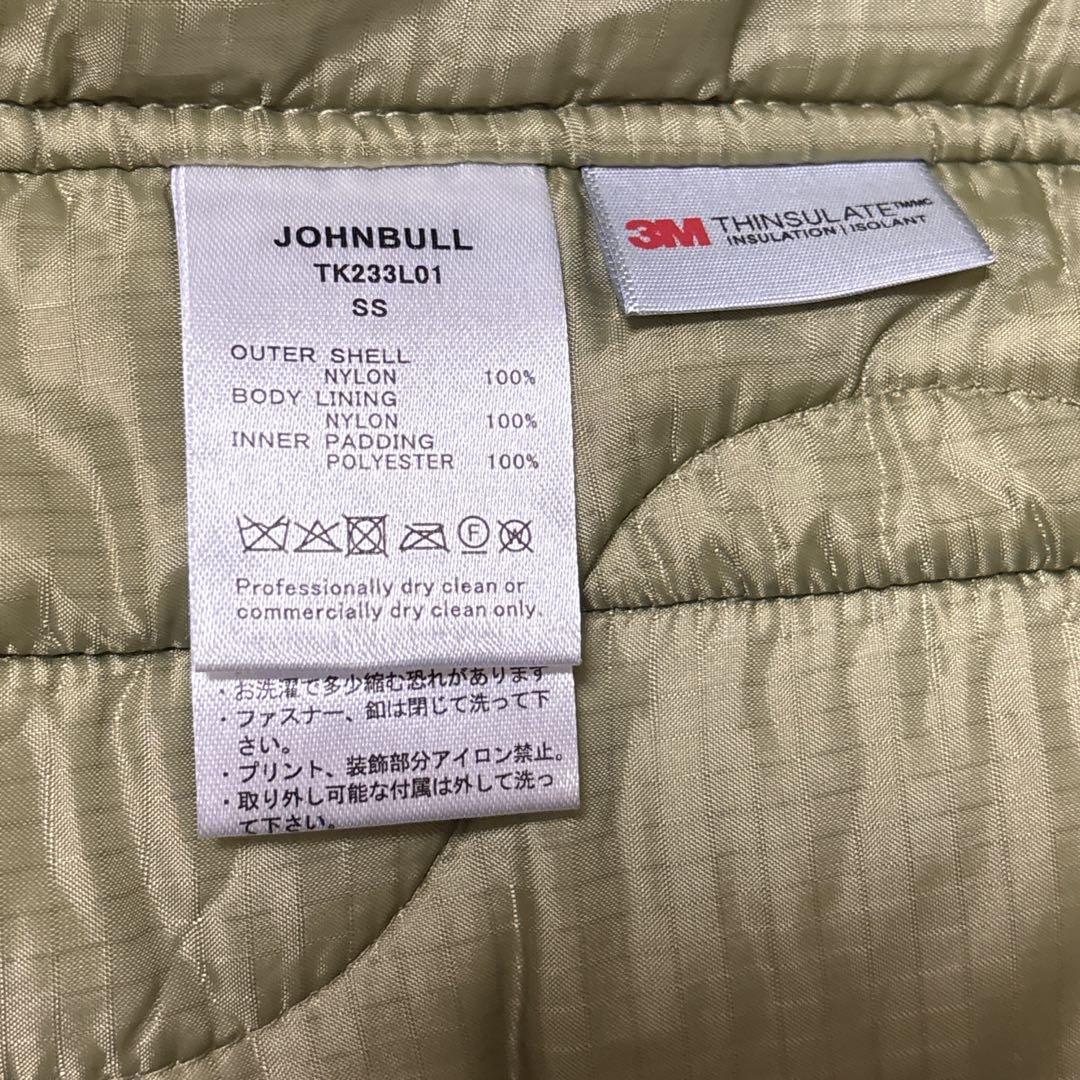 johnbull ミリタリージャケット ライトオリーブキルティングジャケット