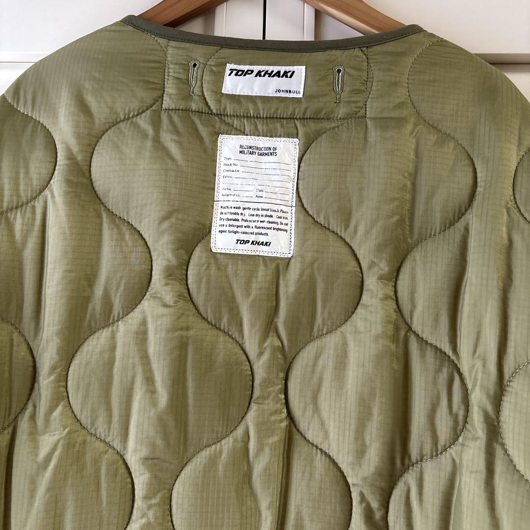 johnbull ミリタリージャケット ライトオリーブキルティングジャケット