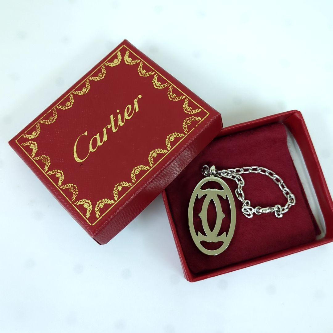 カルティエ デコール 2Cチャーム キーホルダー キーリング