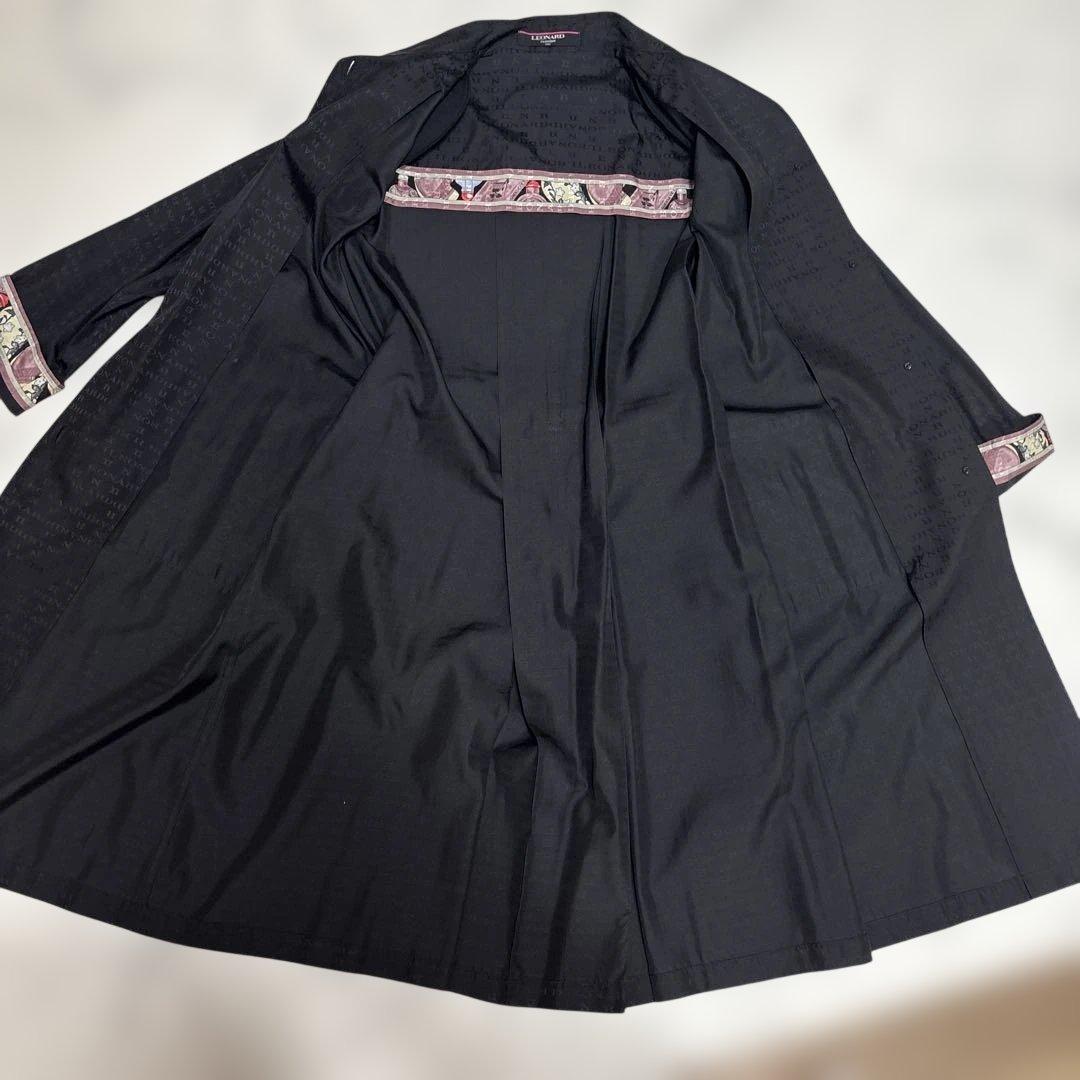 LEONARD ブラック ロングコート