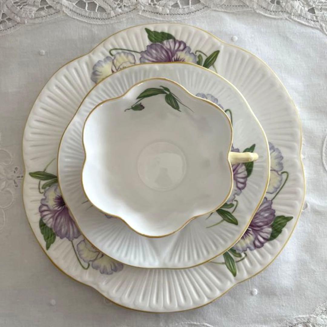 Shelley シェリー 希少 パンジー デインティシェイプのトリオ