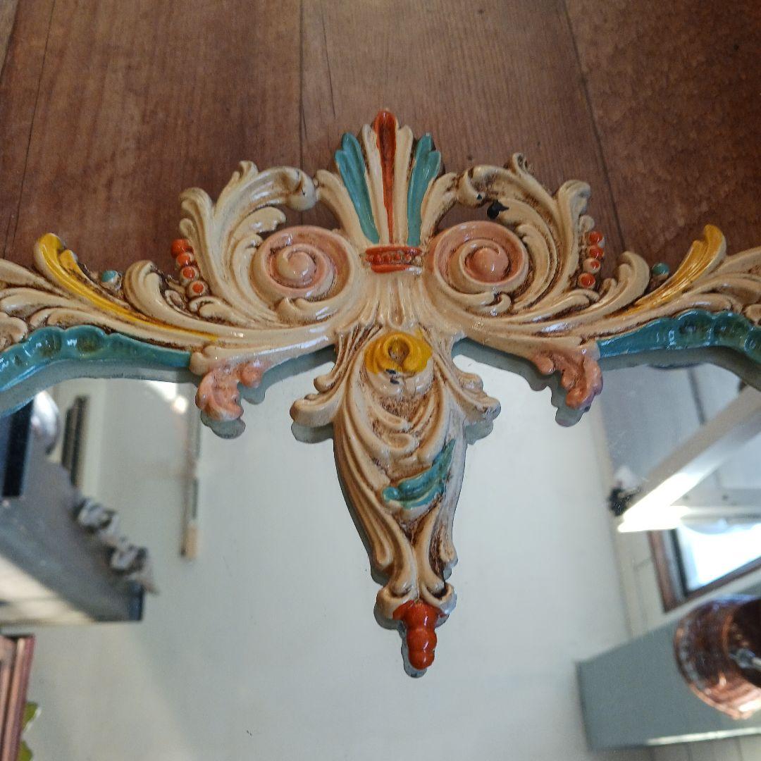 ウォールミラー　イタリア製　アンティーク