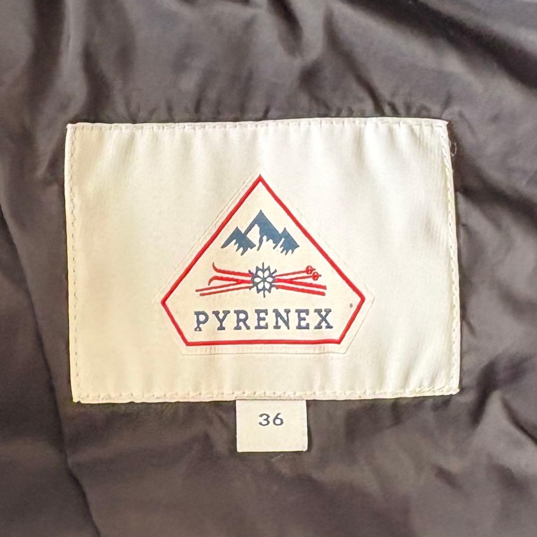 高級ダウン＊ピレネックス スプートニック ロング ソフト 黒 36