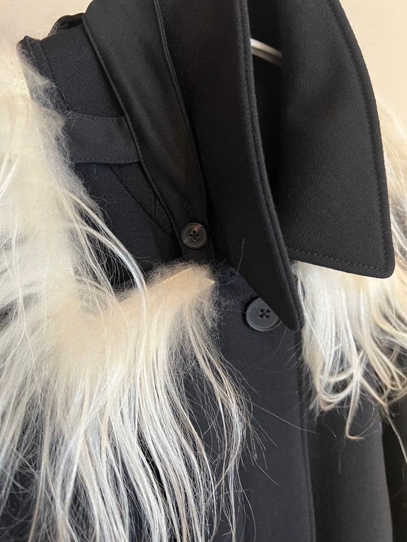 ジャケット・アウター Maison Margiela Black Wool Coat size 36