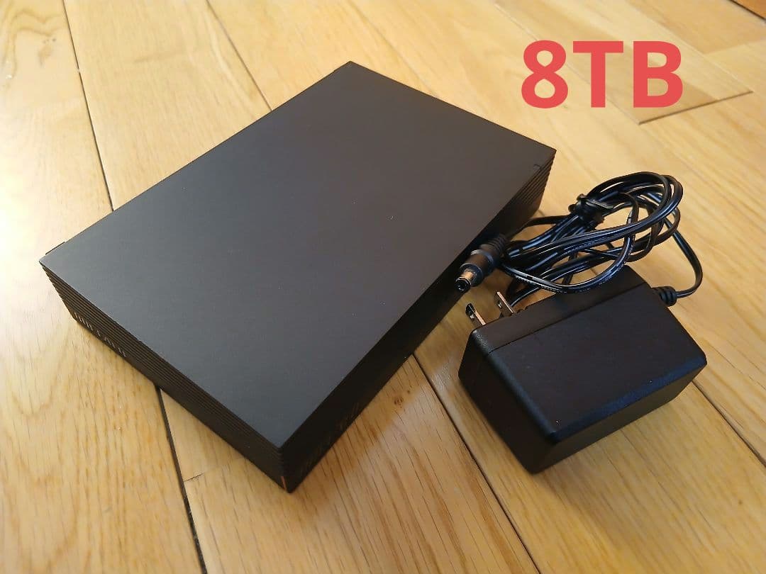 外付けHDD　8TB 3.5インチ　バッファロー　Buffalo ハードディスク