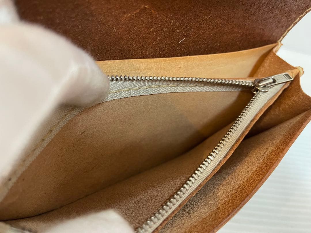 (美品) ラッキージョン オイルレザーウォレット OWTH1-CAMEL