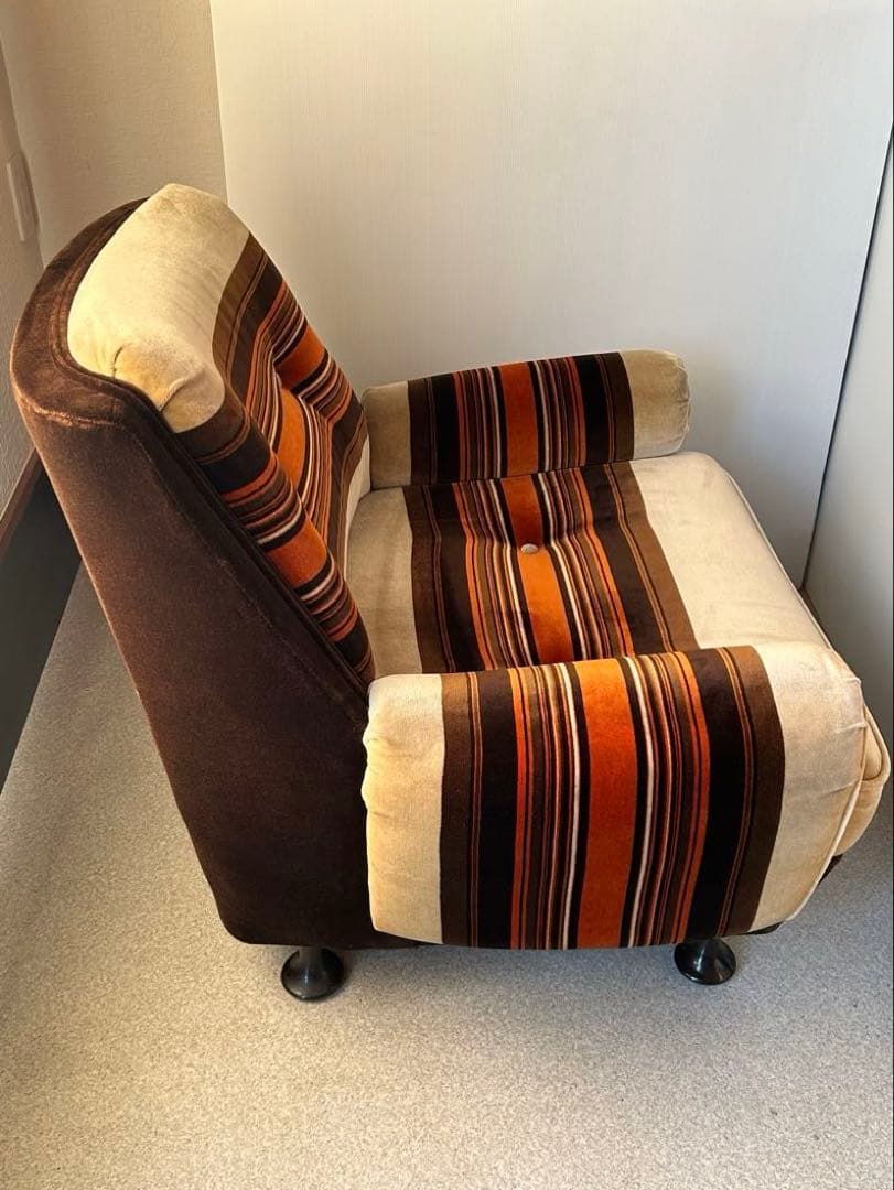 1Pソファ ミッドセンチュリー　昭和レトロ　モダン　ラウンジチェア　ヴィンテージ