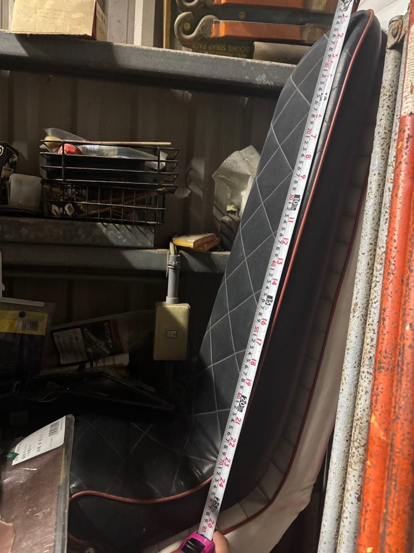 xjr400 4hm 大川　三段シート　ダイヤモンドキルティング　80センチ