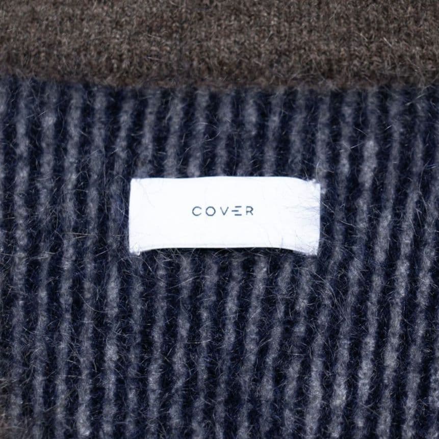 【未使用品】COVER L SIX Mohair Cardigan Stripe
