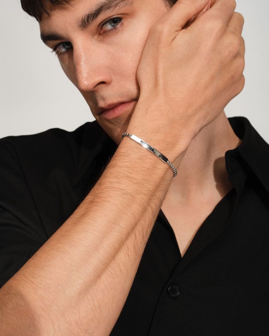 【未使用級】トムウッド/Venetian Tag Bracelet/7.7インチ