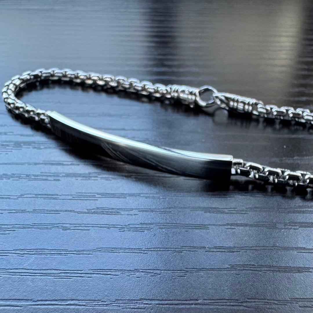 【未使用級】トムウッド/Venetian Tag Bracelet/7.7インチ