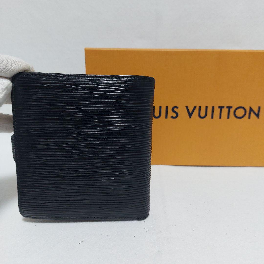 Louis Vuitton ルイヴィトン エピ コンパクト二つ折財布 ブラック