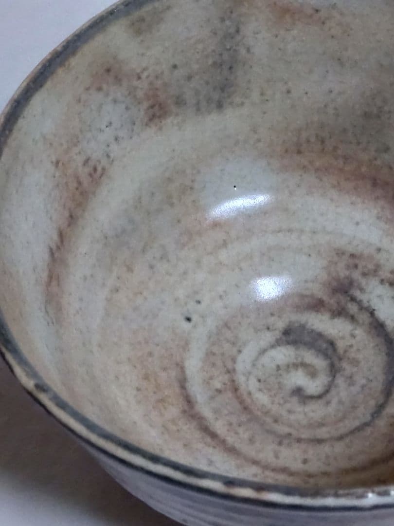 茶道具　京焼　祥雲窯　原清和造　粉引茶碗