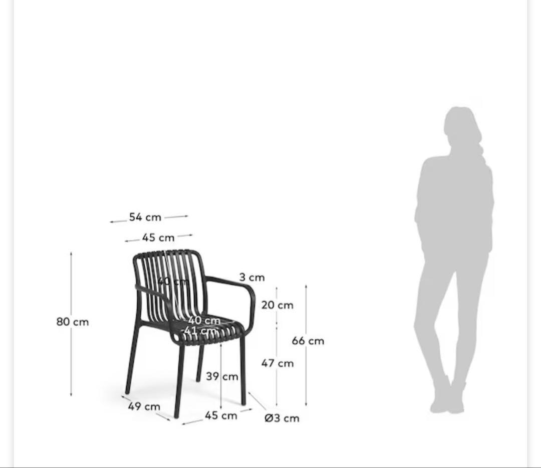 LaForma / ラ フォーマ ISABELLINI 2脚セット　ブラック