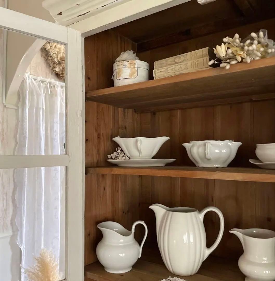 専用page〜✴︎フランスヴィンテージ✴︎グレモン錠ガラスキャビネット　リペア済み