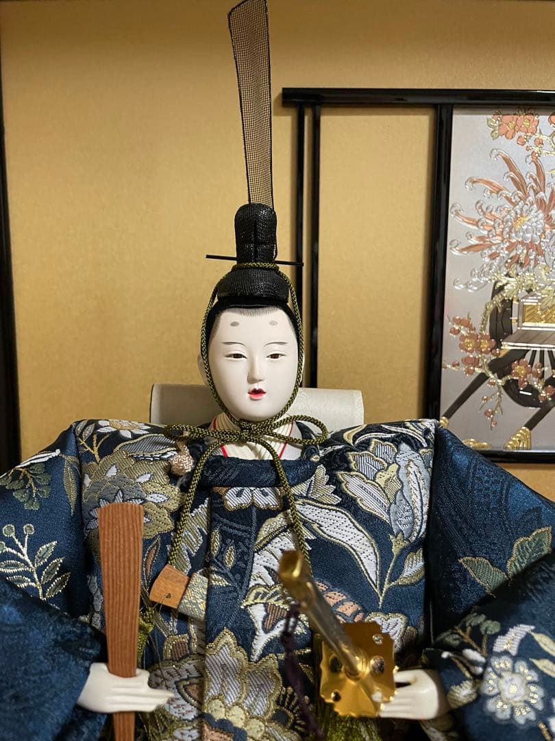 豪華なひな人形　親王飾り　①京都西陣 お雛様 雛人形フルセット　サイズ大120㎝