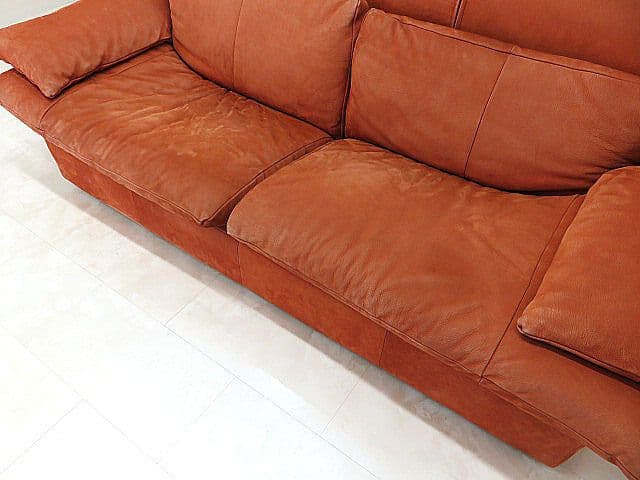 希少品　イタリア　Giovanni Erba & Co. 本革3人掛けソファ