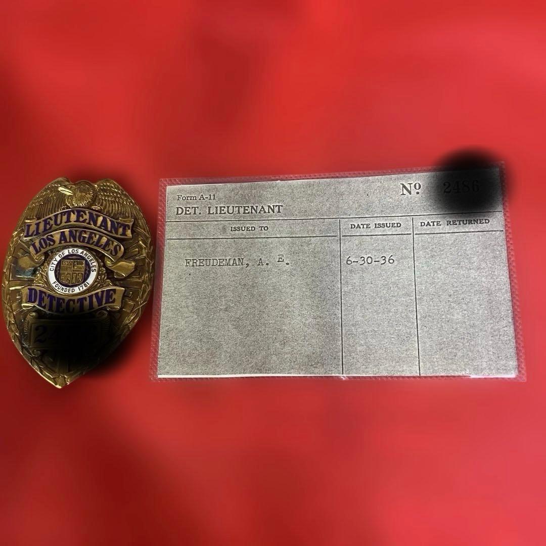 モ*ス様 ロス市警バッジ Lieutenant Detective #2○○○（